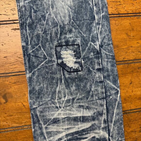 Road Narrows army patches distressed jeans youth size 12 - Picture 5 of 9